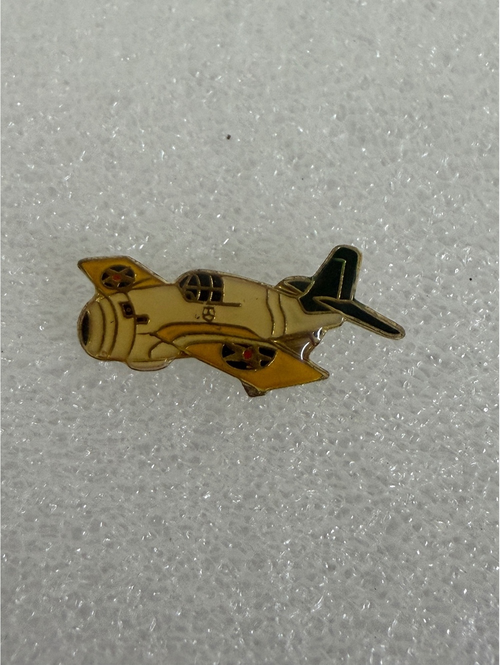 Vintage Military Airplane Enamel Pin